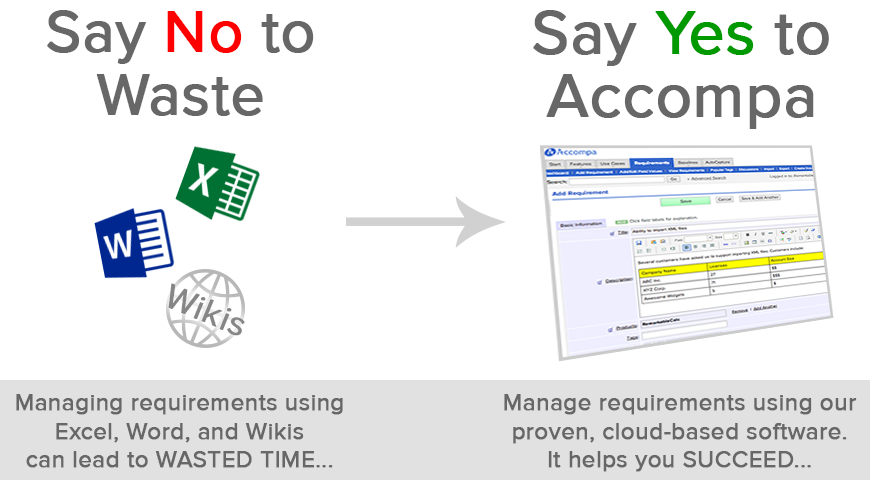 Excel, Word and wikis lead to WASTED TIME... and even project FAILURE. Click to learn why & how to SUCCEED