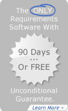 Click for our UNIQUE guarantee - Requirements management software for product management & related teams. Click for our UNIQUE guarantee - Requirements management software for product management & related teams.